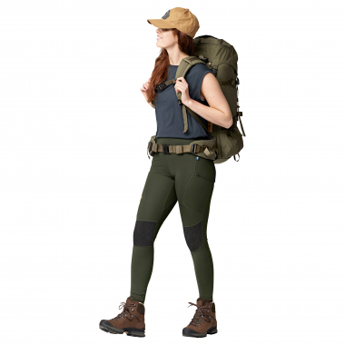 Fjäll Räven Damen Abisko Trekking Tights (Deep Forest)