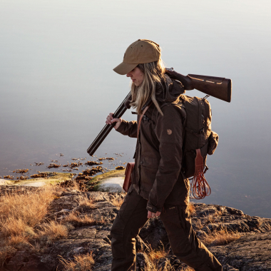 Fjäll Räven Damen Jacke Forest Hybrid (Dark Olive)