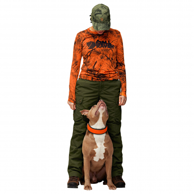 Fjäll Räven Damen Langarm Shirt Värmland Wool (Orange Multi Camo)