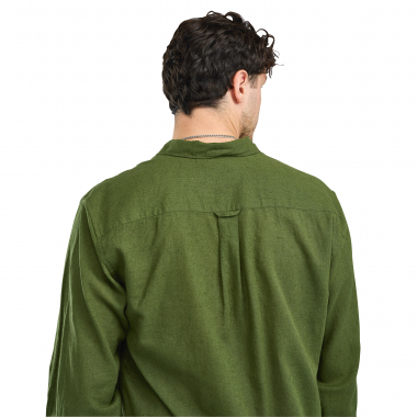 Pinewood Värnamo InsectSafe Hemp Mix L/S Shirt Herren (Pine Green)