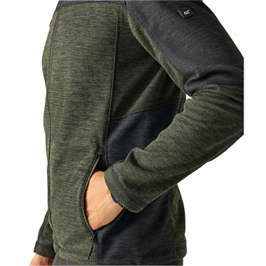 Regatta Highton Midlayer Fleece Herren (Dark Khaki/Black)