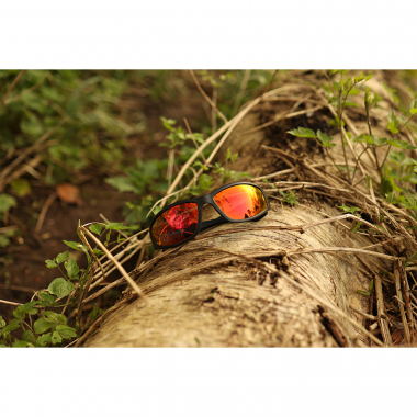 Salmo Polbrille Spekuliereisen (Schwarz/Revo Red Gläser)