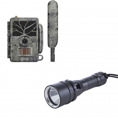 Set Zeiss Wildkamera Secacam1 + Bearstep 2 Flood Guard Power Taschenlampe