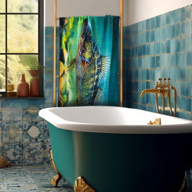 Zwoltex Handtuch mit Motiv "Zander"