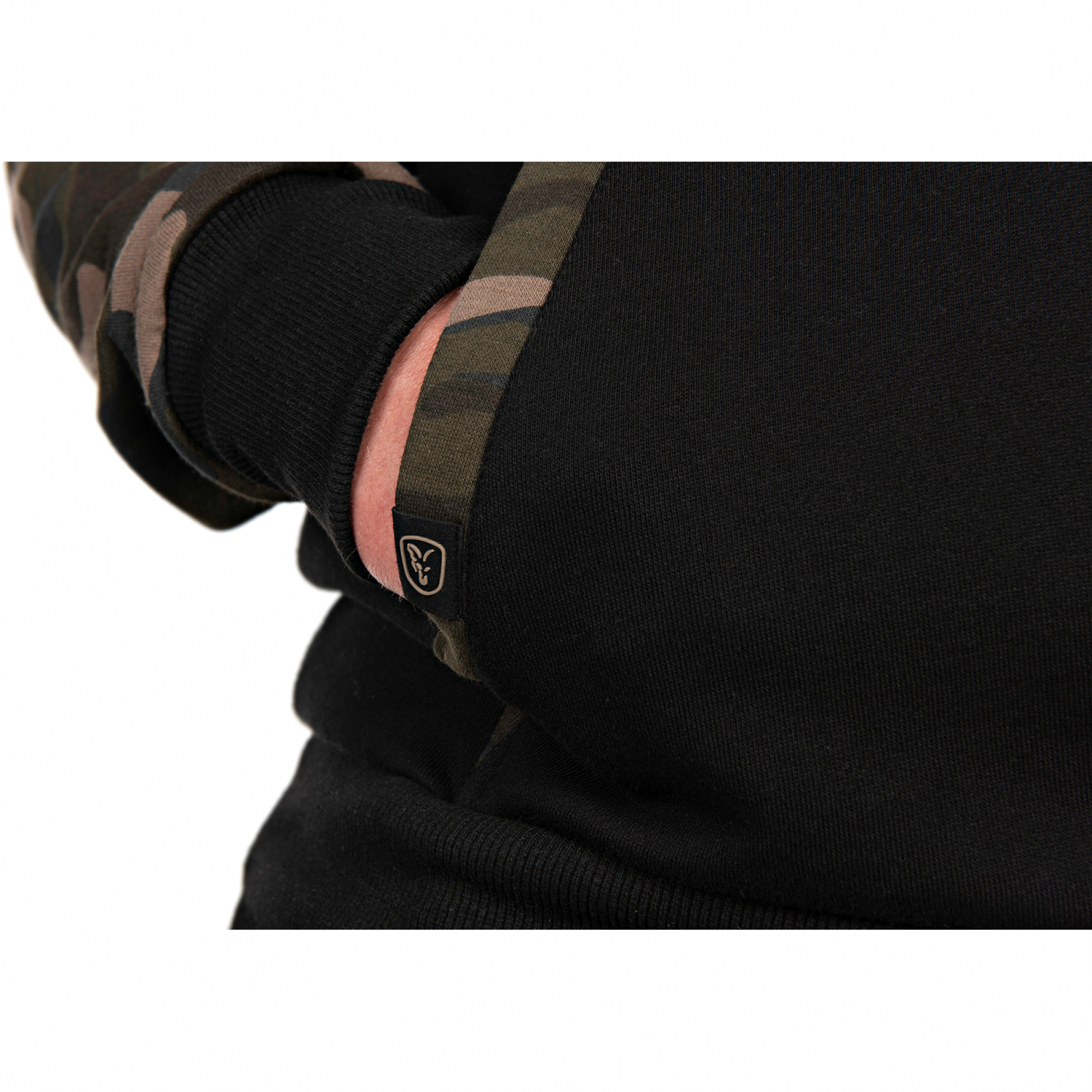 Fox Carp Hoody Raglan Black/Camo Gr. S 