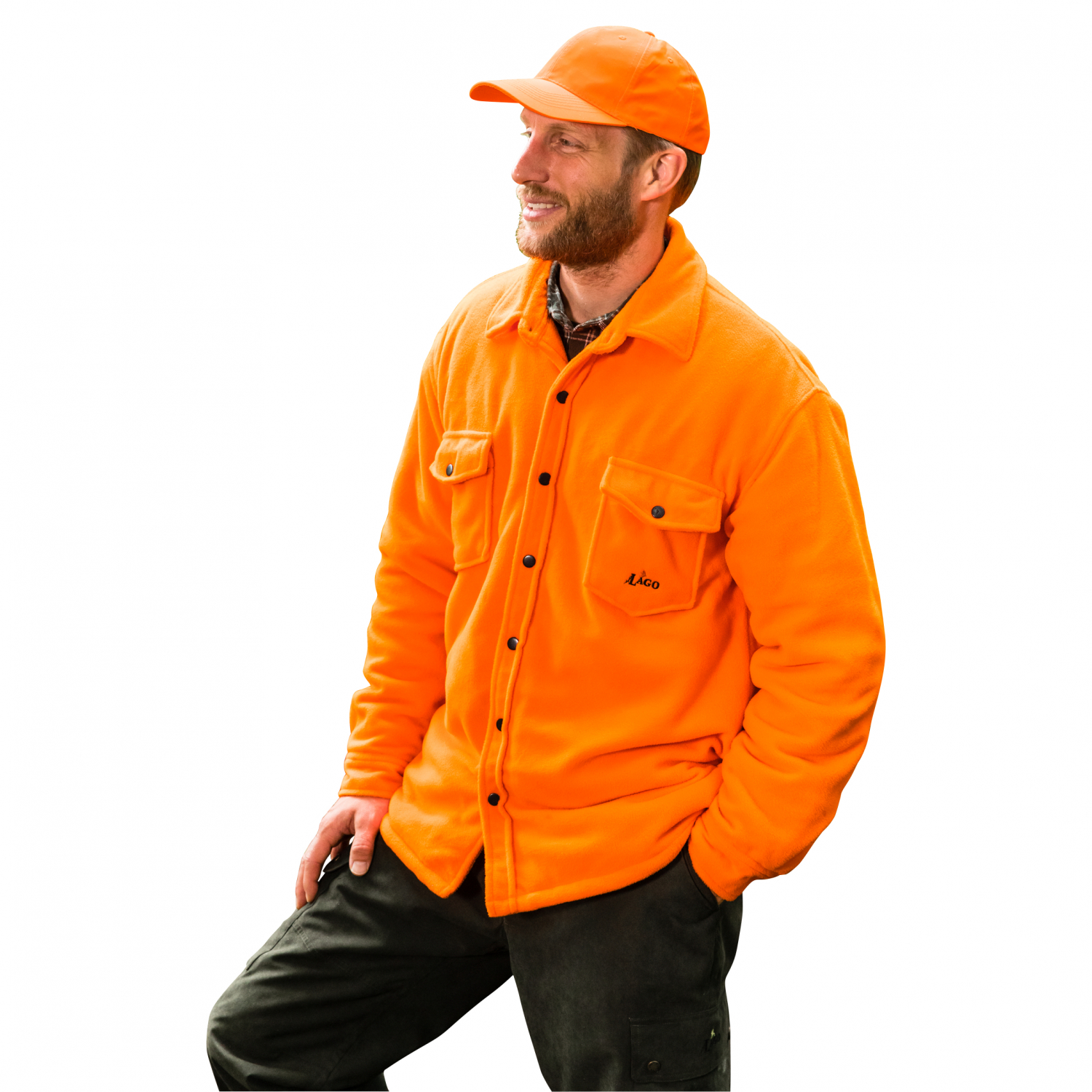 il Lago Basic Herren HiVis Fleecehemd Spessart Gr. XL 