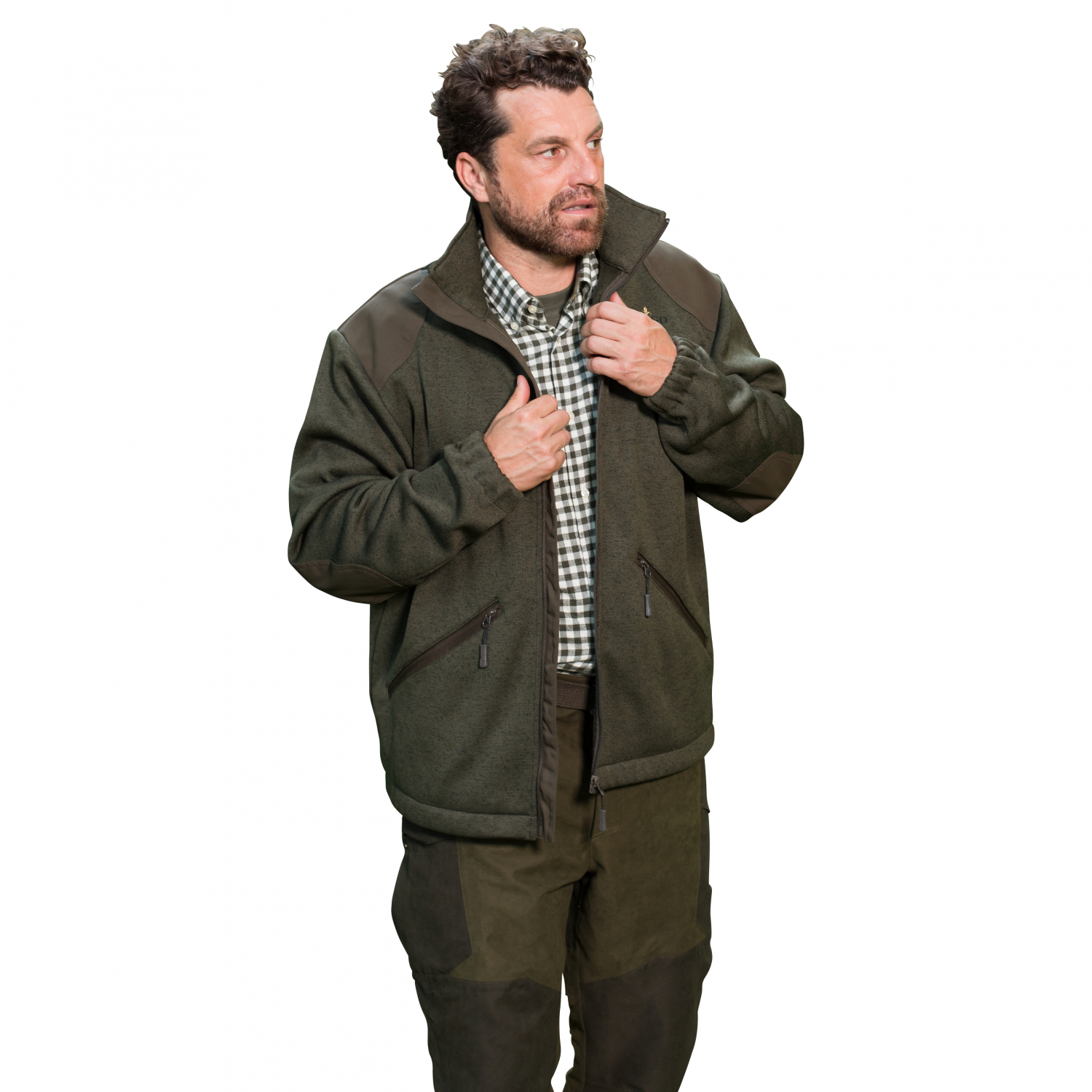 il Lago Prestige Herren Strickfleecejacke Bennet 