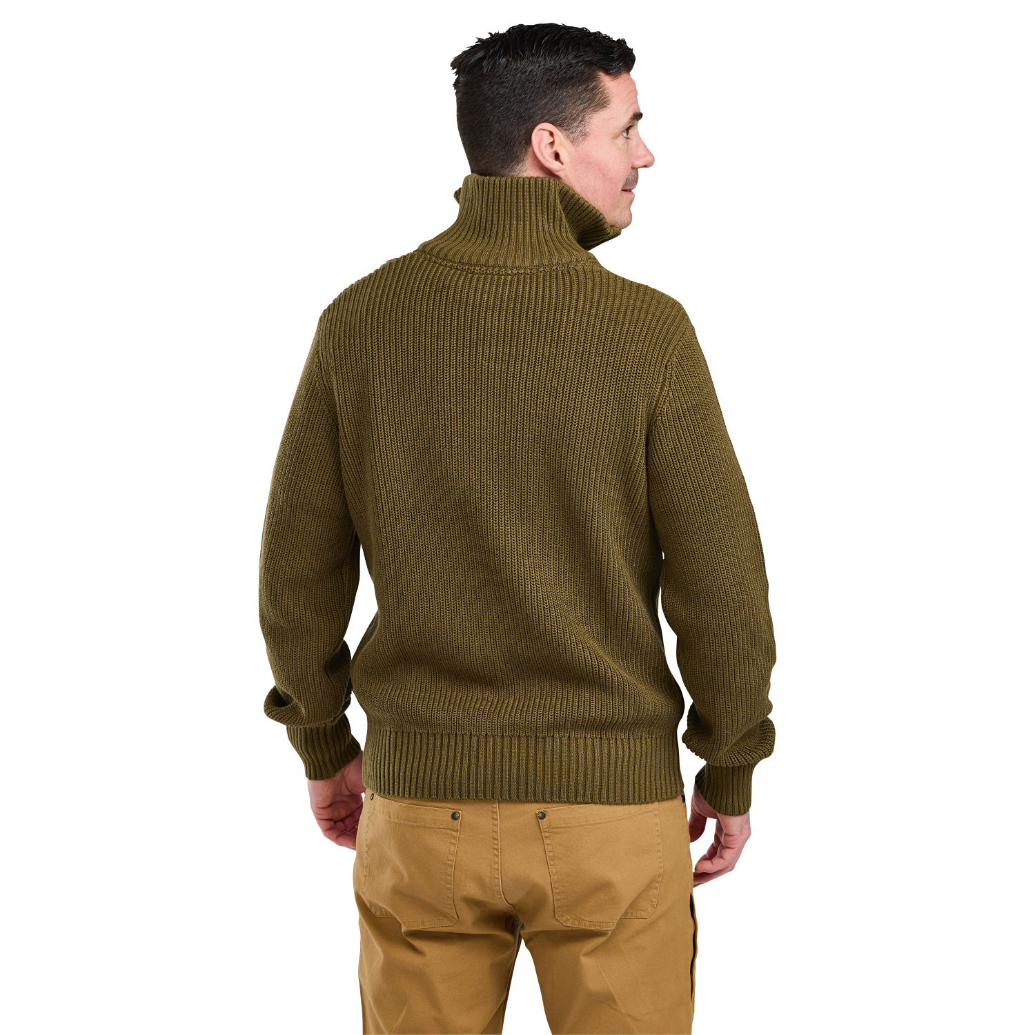 Pinewood Herren Strick Sweater Philip (Olive Green) 