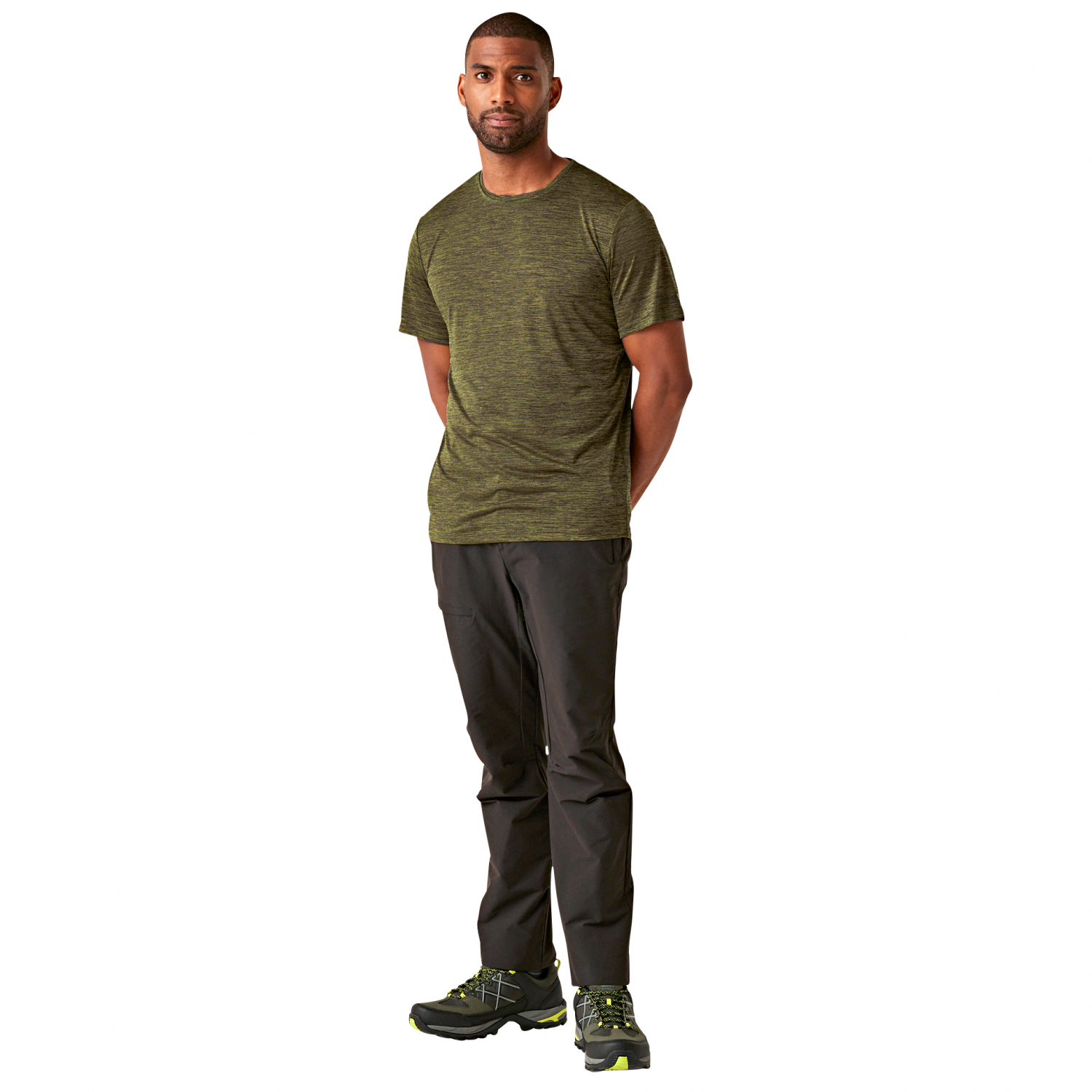 Regatta Herren Fingal Edition Marl Herren T-Shirt (grün) Gr. 2XL 