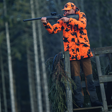 Blaser Janus Daunen WP Jacke Herren, wasserdicht (Blaze Orange Camo)