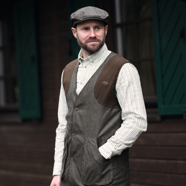 Blaser Vintage Wing Weste Herren (Olive Mélange/Schwarz)