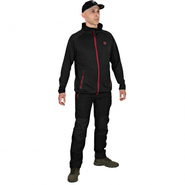 Fox Rage Pro Series Soft Shell Trousers Herren (Grey/Chili Red)