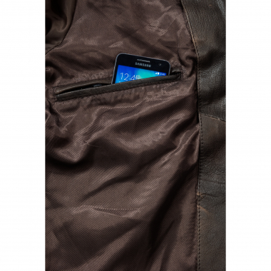 il Lago Prestige Lederjacke Boston Herren (Braun)
