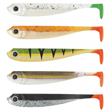 Lieblingsköder Gummifisch Barschköder (7 cm, Mixpaket Natural/Firetail)