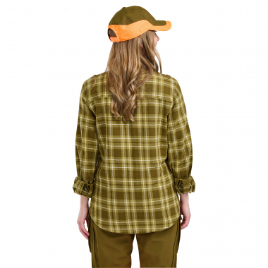 Pinewood Bluse Felicia Flanell (Oliv)