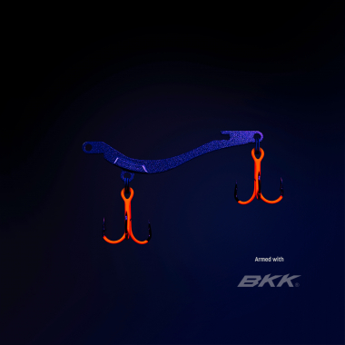 Probaits Rail: SMTX-H Crankbait mit BKK Spear 21 UVO #6 Drillingen