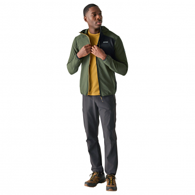 Regatta Alven Fleecejacke Herren (Dark Khaki/Black)