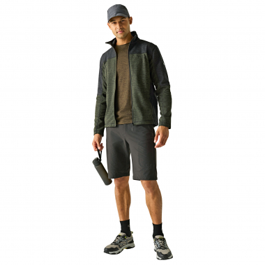 Regatta Highton Midlayer Fleece Herren (Dark Khaki/Black)
