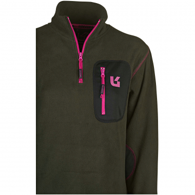 Univers Fleecepullover mit Rollkragen