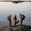 Fjäll Räven Damen Jacke Forest Hybrid (Dark Olive) 