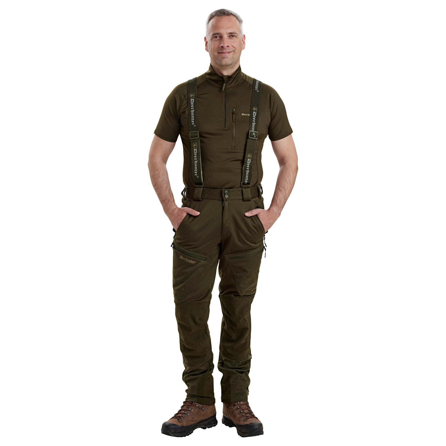 Deerhunter Herren Excape Softshell Hose (oliv) Gr. L 