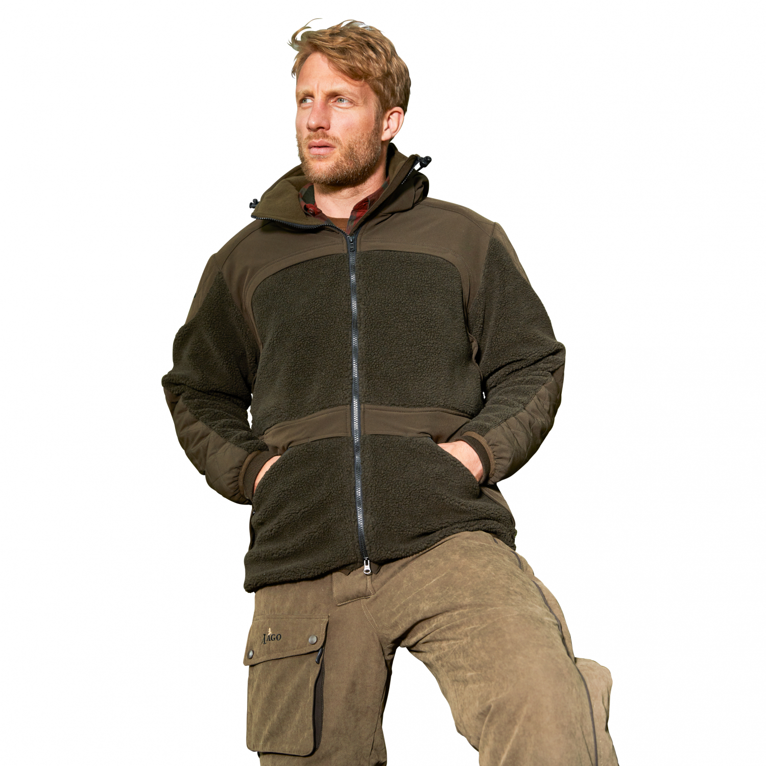 il Lago Prestige Herren Faserpelz Outdoor-Jacke Jon 