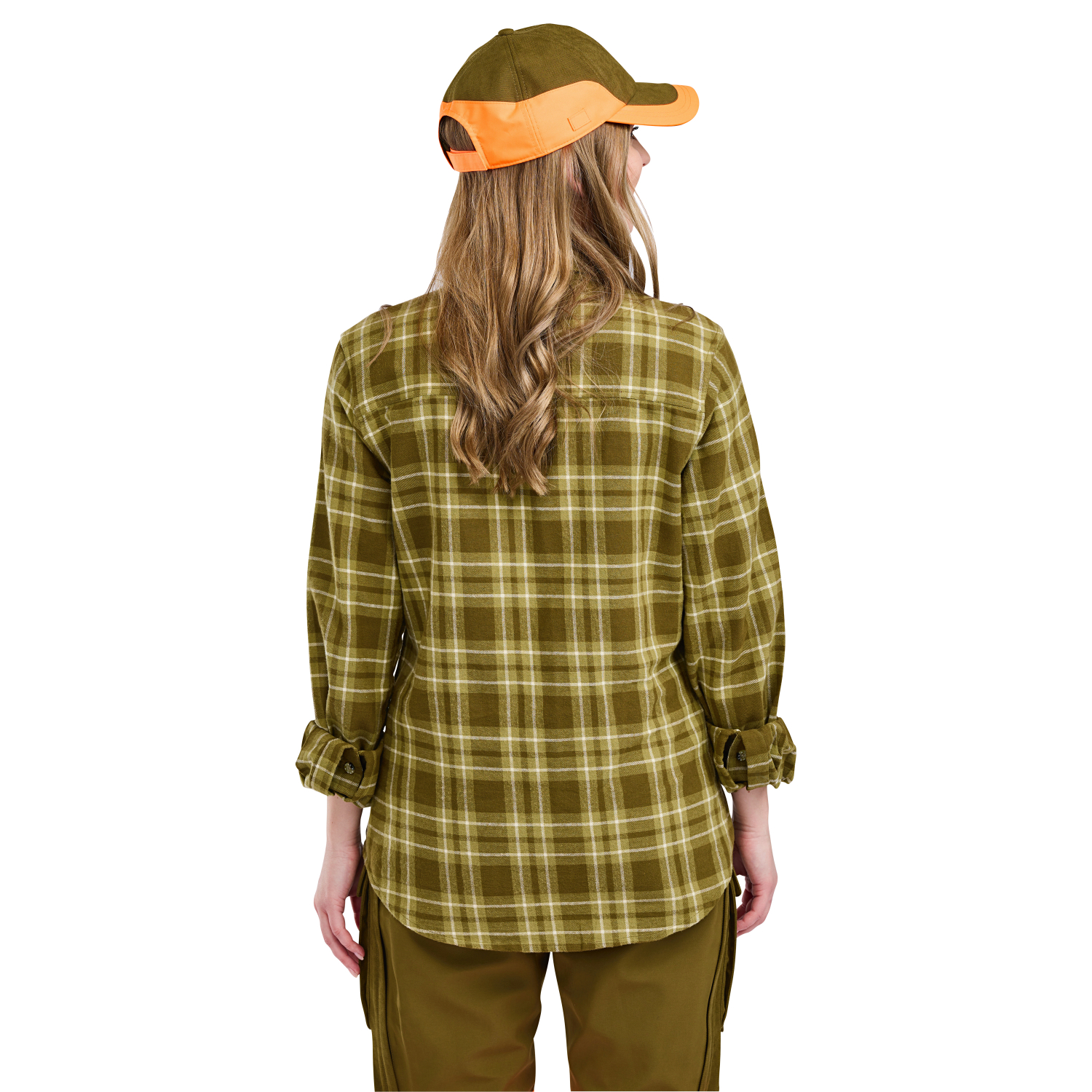 Pinewood Damen Bluse Felicia Flanell (Oliv) 