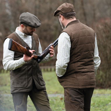 Blaser Vintage Wing Weste Herren (Olive Mélange/Schwarz)