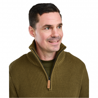 Pinewood Herren Strick Sweater Philip (Olive Green)
