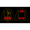il Lago Red Level Faserpelzjacke Cumbria Damen, beheizbar (Oliv) 
