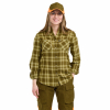 Pinewood Damen Bluse Felicia Flanell (Oliv) 