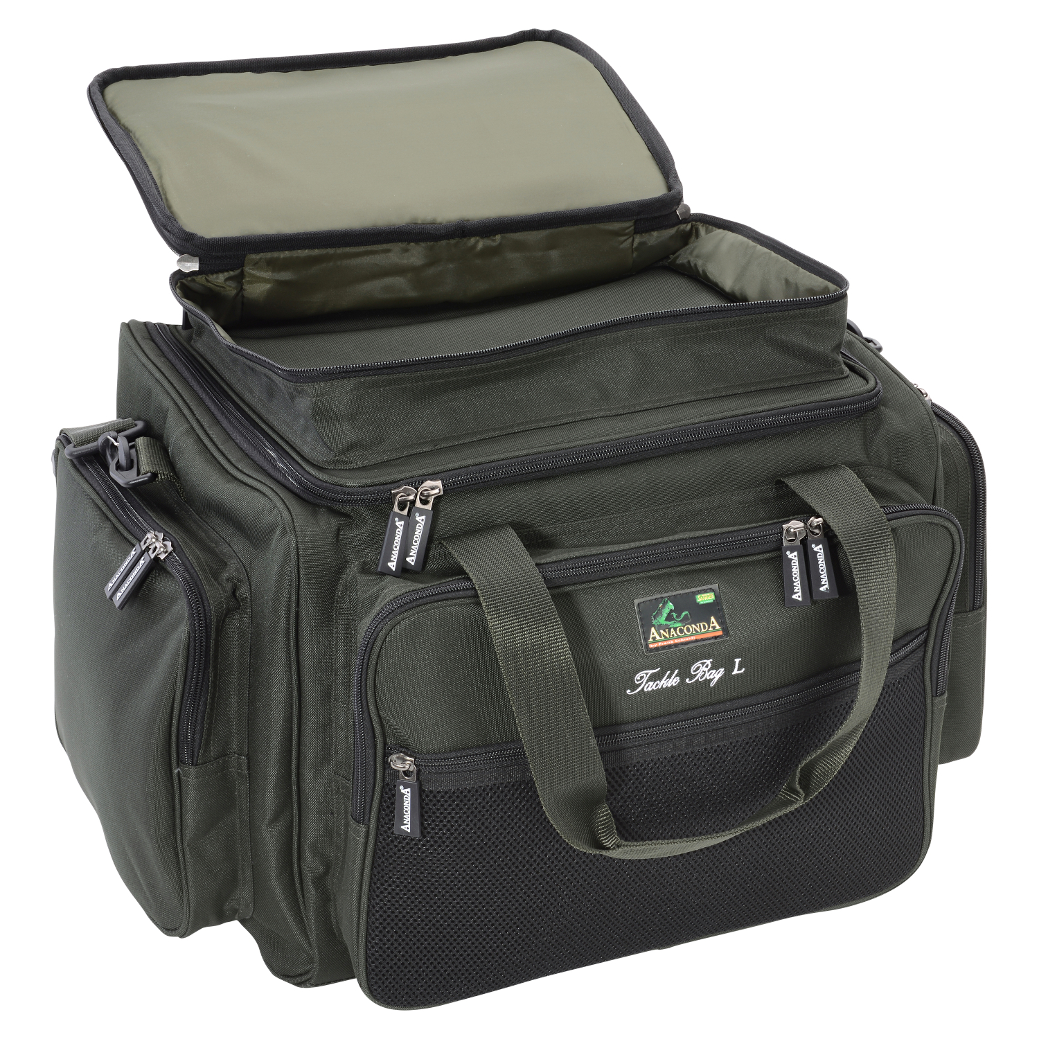 Anaconda Outdoor Set bestehend aus 1 x Bank Booster + 1 x 2-Mann-Karpfen-Zelt Moon Breaker II + 1 x Tackle Bag L 