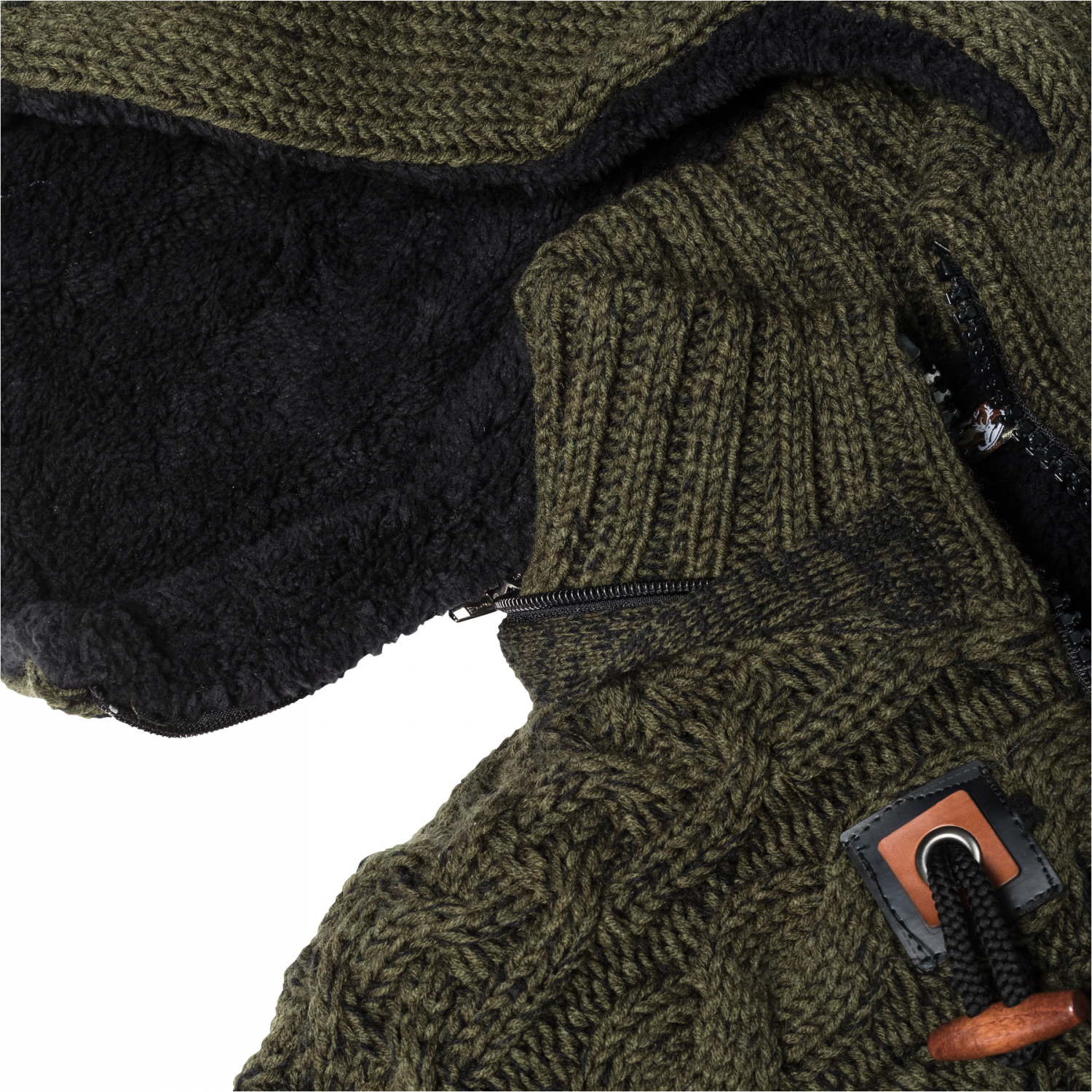 CIT Herren Winter Strickjacke (mit Kapuze) 