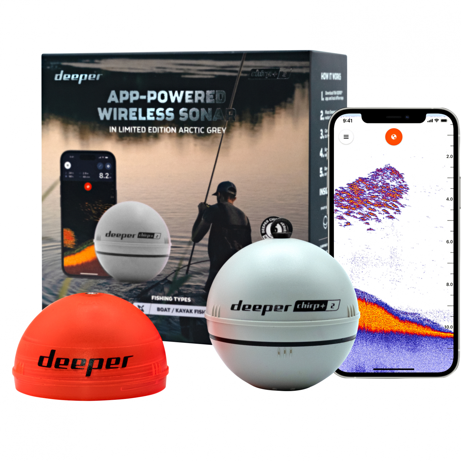 Deeper Chirp+2 Limited Edition Arctic Grey 