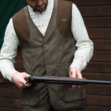 Blaser Vintage Wing Weste Herren (Olive Mélange/Schwarz)
