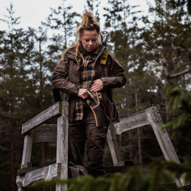 Fjäll Räven Damen Jacke Forest Hybrid (Dark Olive)