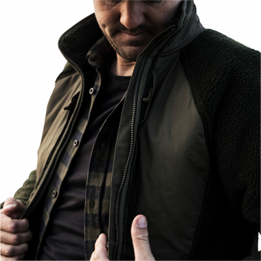 Fjällräven Vardag Pile Jacket M Herren (Deep Forest-Laurel Green)