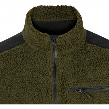 Il Lago Faserpelzpullover Bergfjord Herren (Dunkel Oliv)