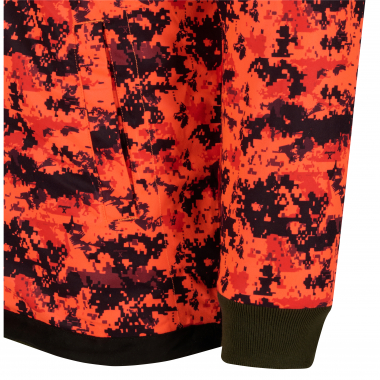 Il Lago Wende-Faserpelzjacke Bergfjord LTX Herren (Dunkel Oliv/phantomX Orange Blaze)