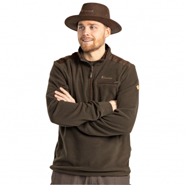 Pinewood Småland Hunters Half Zip Fleece Sweater Herren (H.Brown)