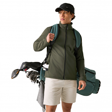 Regatta Cera V windfeste Softshell-Walkingjacke Herren (Dark Khaki)