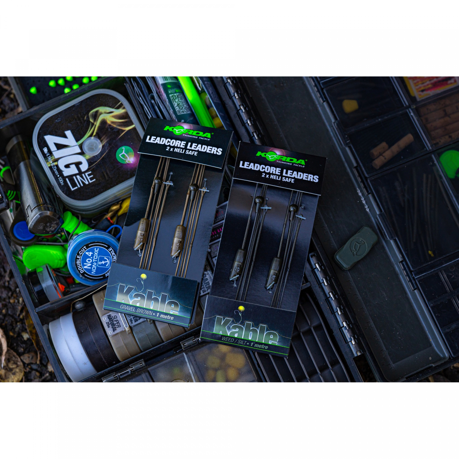 Korda Leadcore Leader Heli-Saf, Gravel 