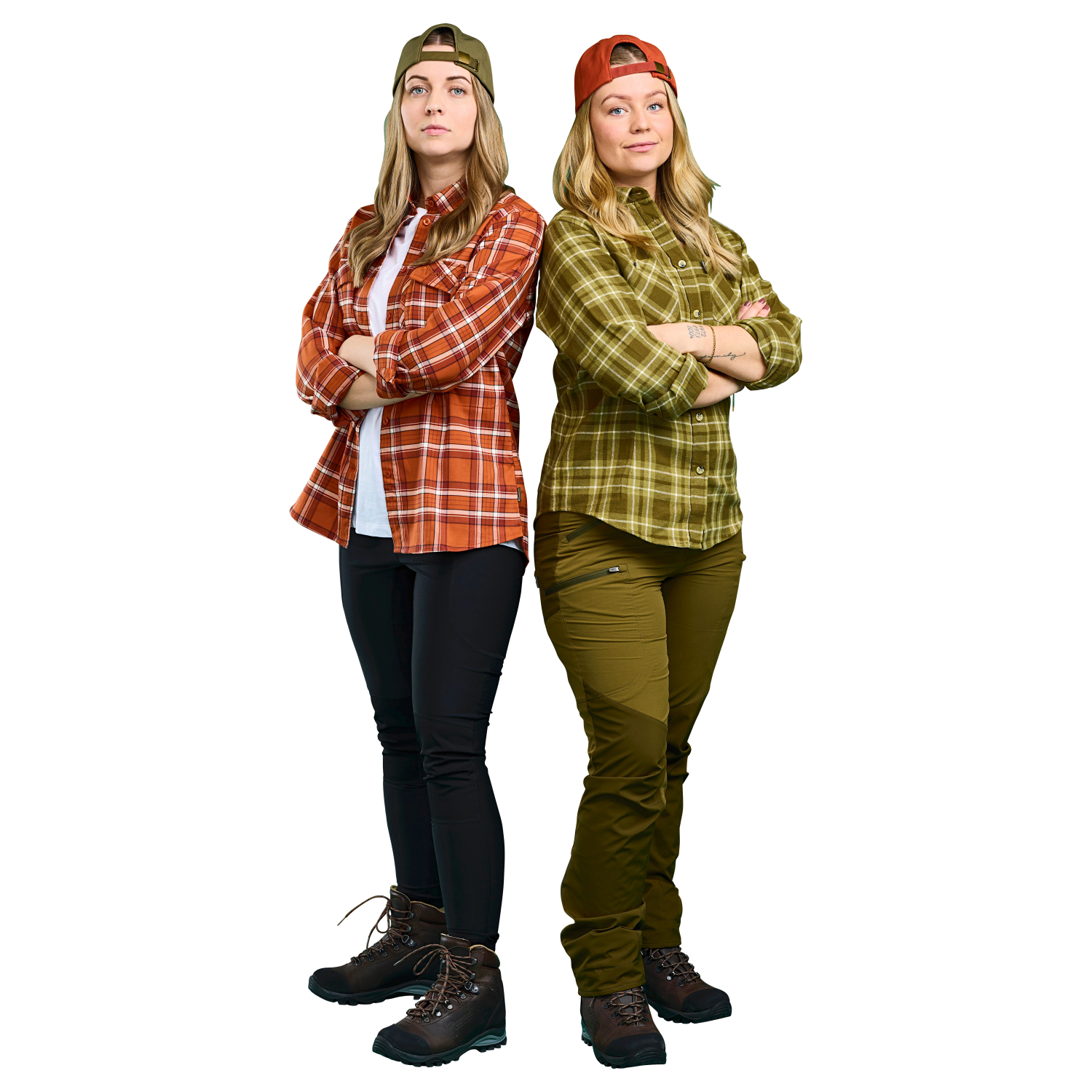 Pinewood Damen Bluse Felicia Flanell (Oliv) 
