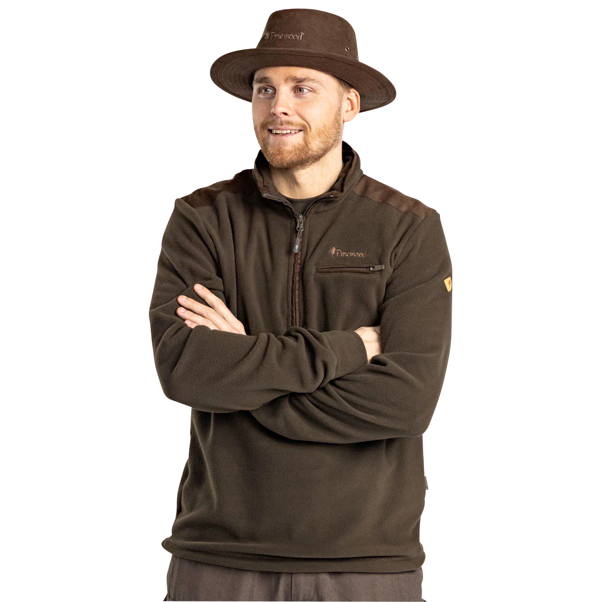 Pinewood Herren Småland Hunters Half Zip Fleecepullover 