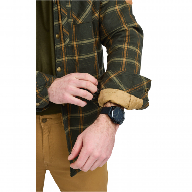 Pinewood Herren Pile Overshirt (Dunkelgrün)