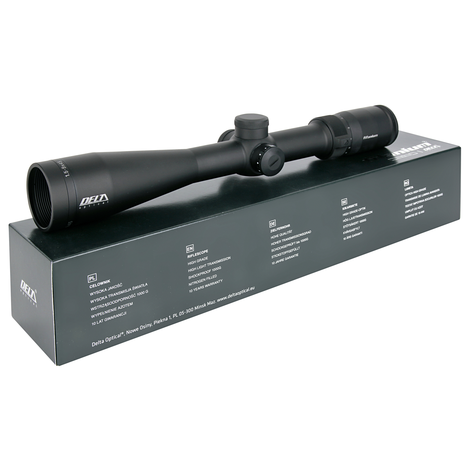 Delta Zielfernrohr Titanium 1,5-9x45 iR 4A 