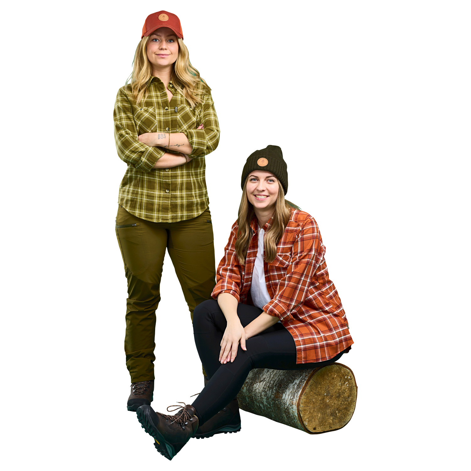 Pinewood Damen Bluse Felicia Flanell (Rost) 