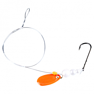 Balzer Flatfish spoon rig, orange-silver