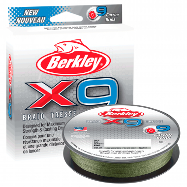 Berkley Fishing Line X9™ Braid (Low Vis Green, 150 m)