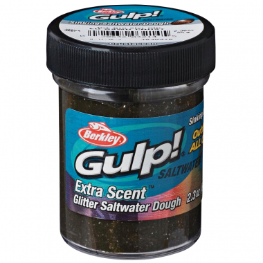 Berkley Gulp!® Saltwater Dough ( Dark brown/silver glitter)
